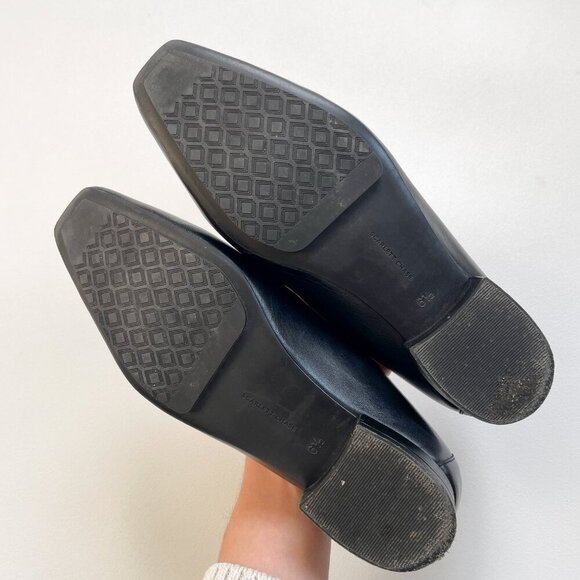 Scarlett Chase Leather Loafer Black Size 6.5 - Picture 9 of 12